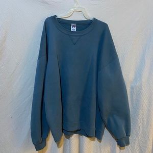 Blue russel blank crewneck